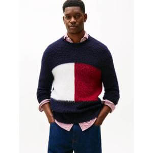 Tommy Hilfiger Oversized Flag Relaxed Jumper With Alpaca